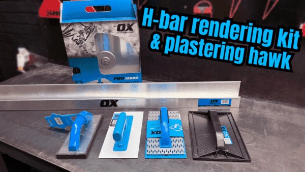 OX H-bar rendering kit and Plastering Hawk!