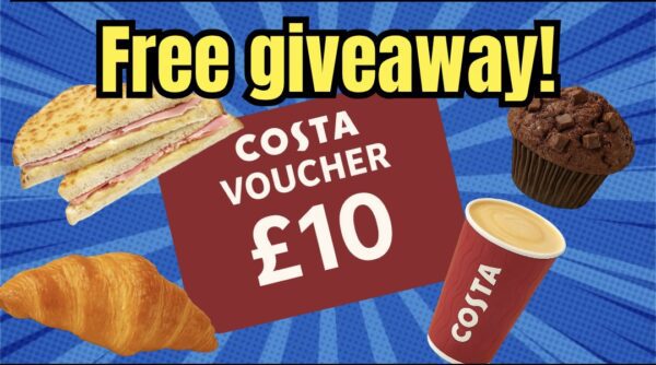 £10 Costa voucher giveaway!