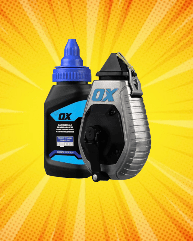 Ox Pro precision chalk line & chalk