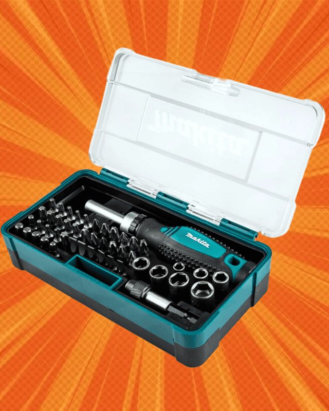 Makita 47 Piece Ratchet Socket and Screwdriver Bit Set