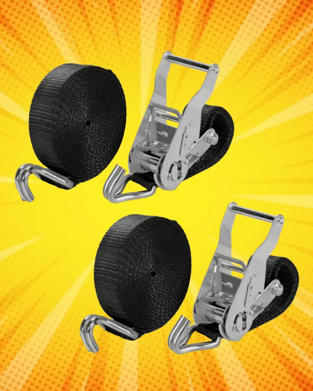 Heavy Duty Ratchet straps with hooks